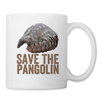 Rettet das Pangolin - Tasse - Weiß - Rechts