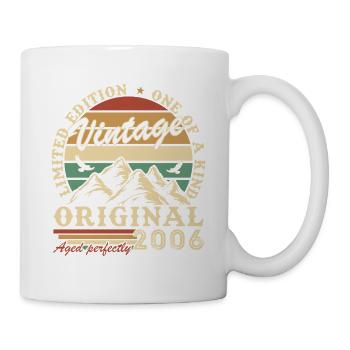 2006 Vintage Rétro Cadeau d’anniversaire - Mug blanc - blanc - Droite