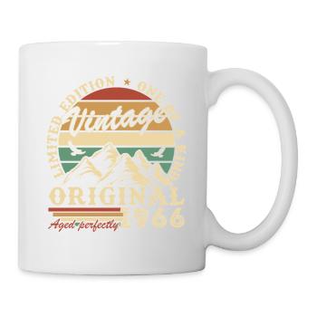 1966 Vintage Rétro Cadeau D'anniversaire - Mug blanc - blanc - Droite