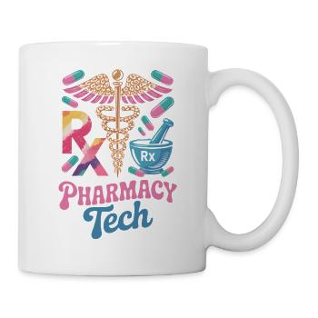 Rx Tech Pharmacy Art - Tasse - Weiß - Rechts