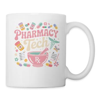 PharmaTech Pharmacy Illustration - Mug - white - Right