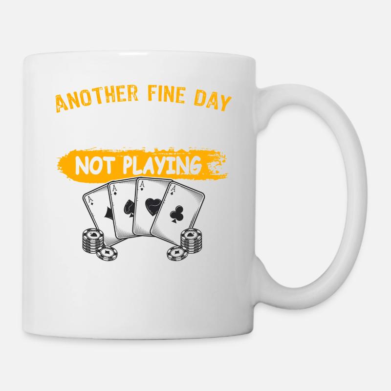 Poker Pokerspieler - Tasse - Weiß