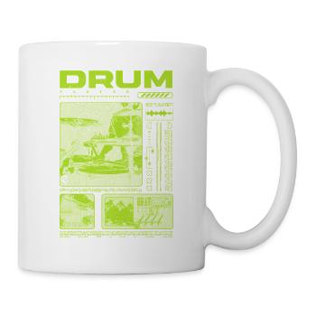 Rock-Schlagzeuger, Trommelspieler, Streetwear - Tasse - Weiß - Rechts
