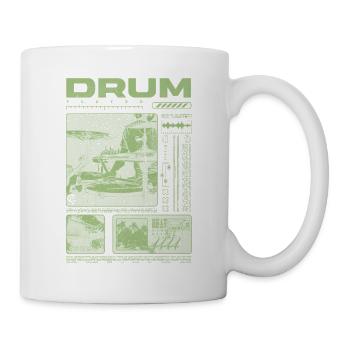 Rock-Schlagzeuger, Trommelspieler, Streetwear - Tasse - Weiß - Rechts