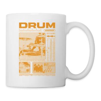 Rock-Schlagzeuger, Trommelspieler, Streetwear - Tasse - Weiß - Rechts