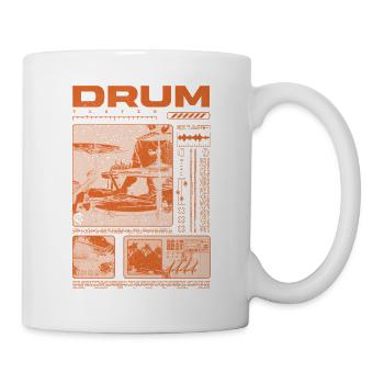 Rock-Schlagzeuger, Trommelspieler, Streetwear - Tasse - Weiß - Rechts