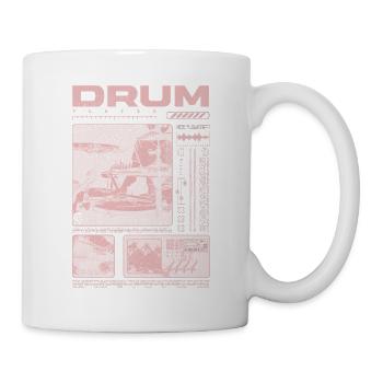 Rock-Schlagzeuger, Trommelspieler, Streetwear - Tasse - Weiß - Rechts