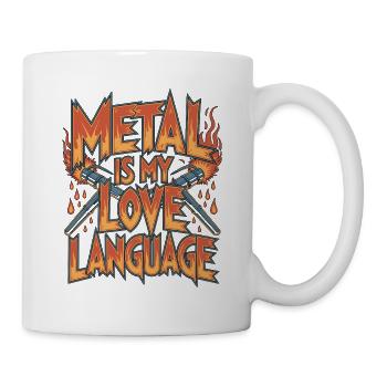Le métal soudeur est mon langage d’amour : soudure en métal - Mug blanc - blanc - Droite