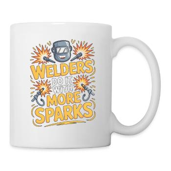Welders Do It With More Sparks Mechanic Welding - Mug - white - Right