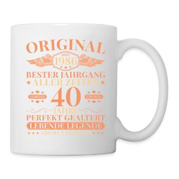 1986 Vintage Born Legend 40th Birthday - Mug - white - Right
