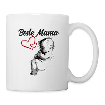 Beste Mama - Tasse - Weiß - Rechts