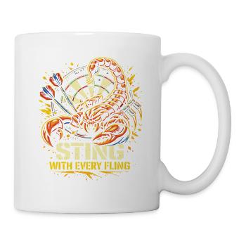 Fléchettes | Pique à chaque aventure - Skorpion - Mug blanc - blanc - Droite