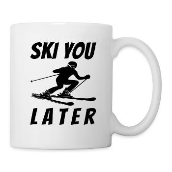 SKI YOU LATER – Après-Ski Humor Shirt - Mug - white - Right