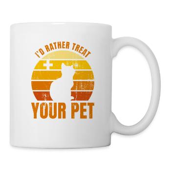 Vet Joke - Mug - white - Right