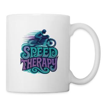 Speed Therapy – Motorrad - Tasse - Weiß - Rechts