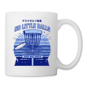 Disc Golf No Little Balls Just Big Discs Basket - Mug - white - Right