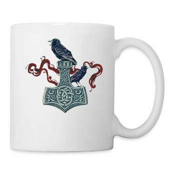 Viking Viking Legend Sailor Odin Raven Fighter - Mug - white - Right