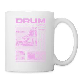 Rock-Schlagzeuger, Trommelspieler, Streetwear - Tasse - Weiß - Rechts