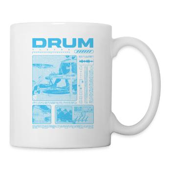 Rock-Schlagzeuger, Trommelspieler, Streetwear - Tasse - Weiß - Rechts