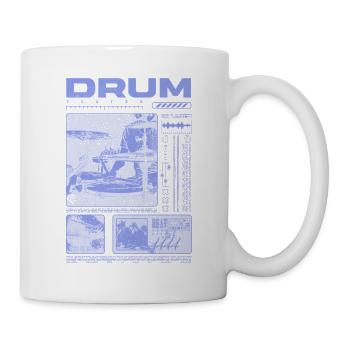 Rock-Schlagzeuger, Trommelspieler, Streetwear - Tasse - Weiß - Rechts