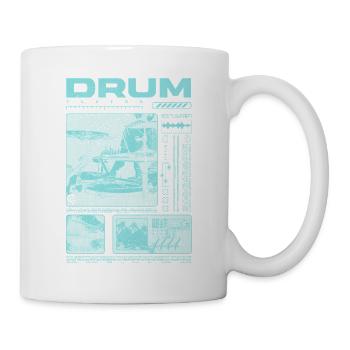 Rock-Schlagzeuger, Trommelspieler, Streetwear - Tasse - Weiß - Rechts