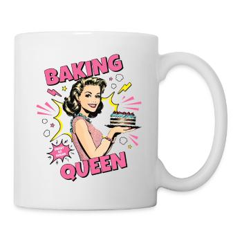 Baking Cake Baking Queen Baking Fairy Baker Pop Art - Mug - white - Right