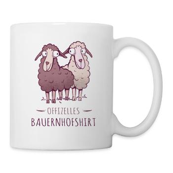 Official Farm Shirt Funny Sheep - Mug - white - Right