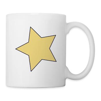 Yellow Star Contour Accent - Mug - white - Right