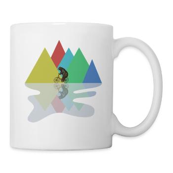 Bear Riding A Bike - Mug - white - Right