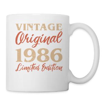 Vintage Original 1986 Limited Edition Anniversaire - Mug blanc - blanc - Droite