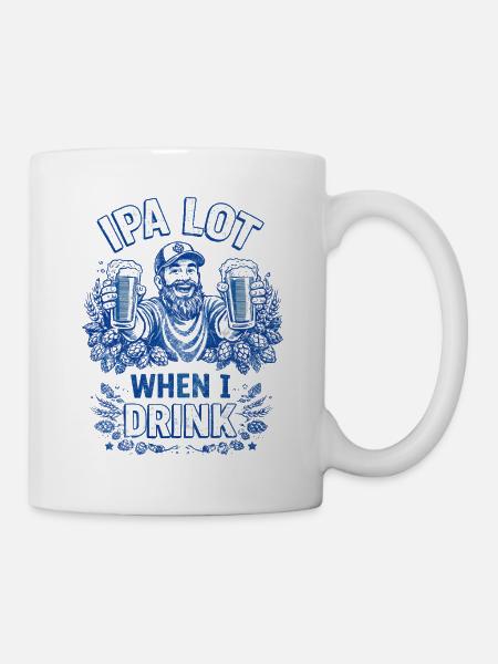 IPA Lot Prost Bearded Biertrinker - Tasse - Weiß