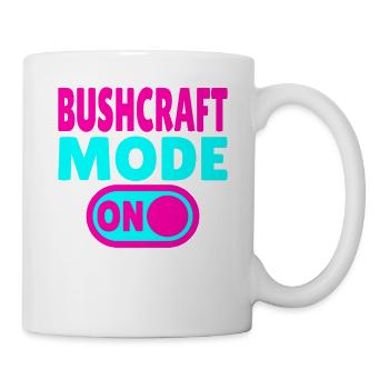 Bushcraft Mode ON – Waldleben einschalten - Tasse - Weiß - Rechts