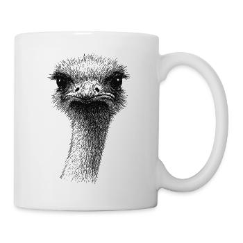Emu Strauss Portrait - Mug - white - Right