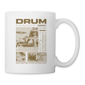 Rock-Schlagzeuger, Trommelspieler, Streetwear - Tasse - Weiß - Rechts