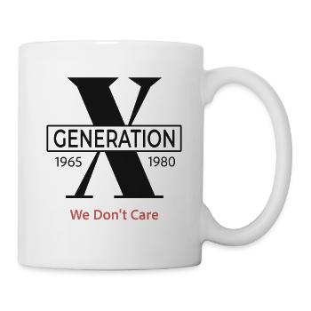 Generation X We Don't Care - Mug - white - Right