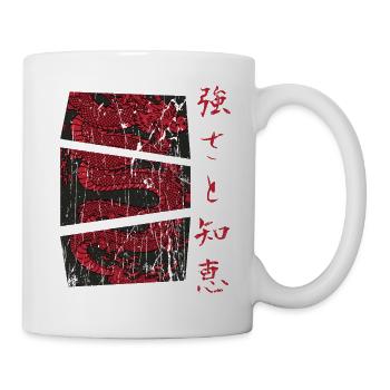 Japanischer Drache Japan Vintage Streetwear - Tasse - Weiß - Rechts