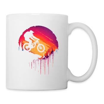 VTT à l’ancienne - Mug blanc - blanc - Droite