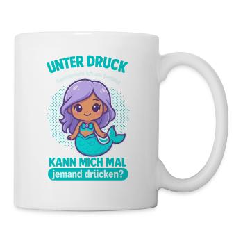 Unter Druck Meerjungfrau - Tasse - Weiß - Rechts