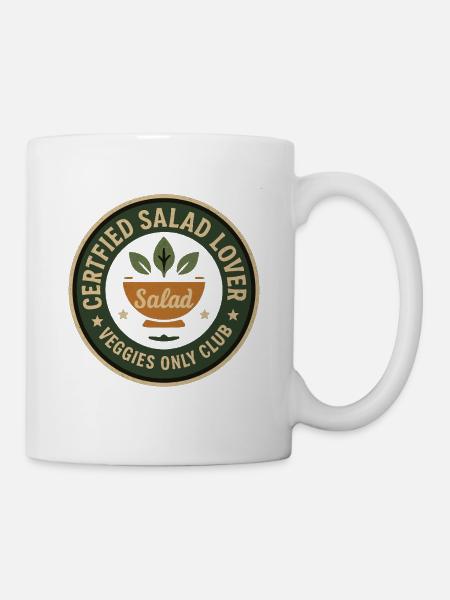 Salat Liebhaber - Tasse - Weiß