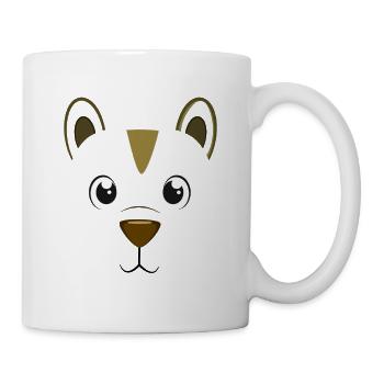 Cute Hamster Face Big Eyes Pet Animal Lover - Mug - white - Right