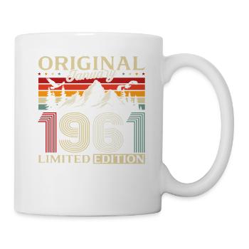 65e anniversaire Original janvier 1961 - Mug blanc - blanc - Droite