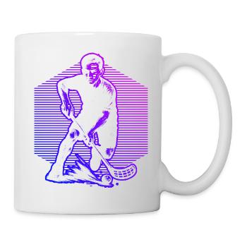 Classic floorball motif - Mug - white - Right