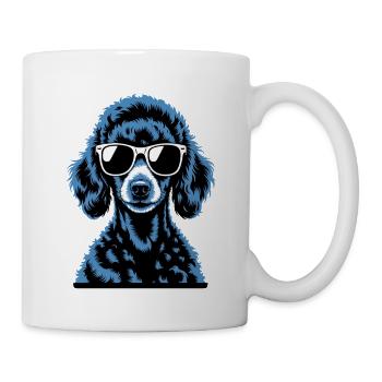 Caniche noir - Mug blanc - blanc - Droite