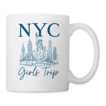 Voyage des filles à New York - Mug blanc - blanc - Droite
