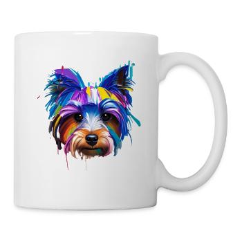 Yorkshire Terrier Yorkie Colorful Pop Art Dog Mom - Mug - white - Right