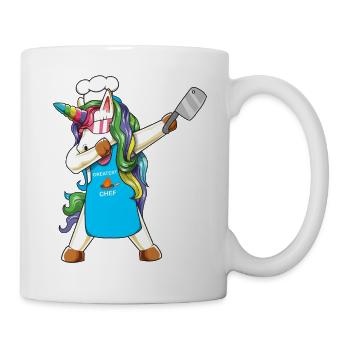 Greatest Chef Unicorn Dabbing Cooking Art - Mug - white - Right