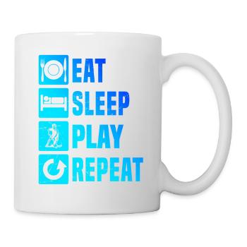 Œuvres modernes de floorball - Mug blanc - blanc - Droite
