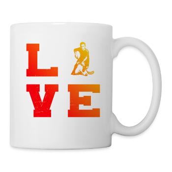 Einfach Floorball zeitloses Design - Tasse - Weiß - Rechts