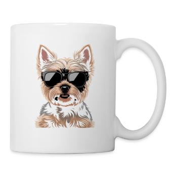 Yorkshire Terrier - Mug blanc - blanc - Droite