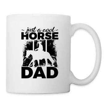 Pferde Vater - Tasse - Weiß - Rechts